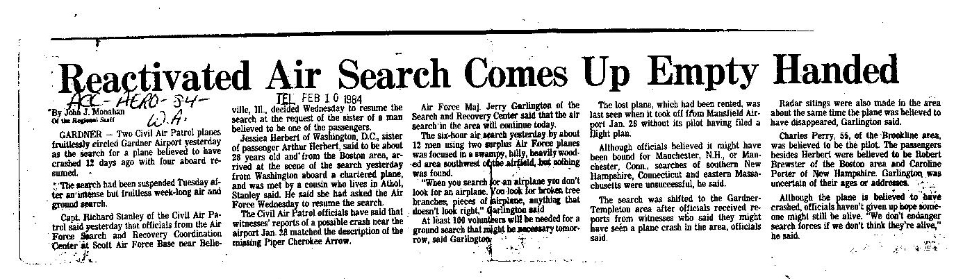 Reactivated air search